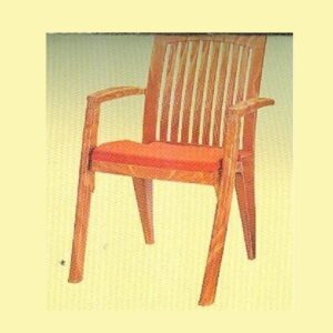 Plastic Moulded Chair with Arm Rest With Cushion