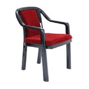 Plastic Moulded Chair With Arm Rest With Cushion