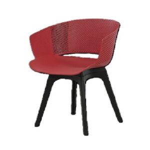 Plastic Moulded Chair With Arm Rest